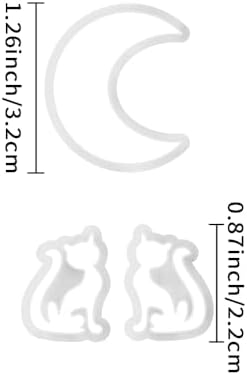 Xaekicr Halloween Moon and Cat Polymer Clay Cutters Set – 3Pcs Clay Earring Cutters for Halloween Earrings Making – Polymer Clay Molds and Tools for Jewelry DIY - Image 3