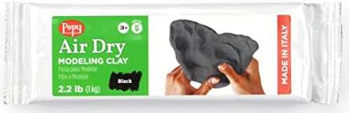 Pepy Premium European Air Dry Modeling Clay Black 2.2 lb Bar, Easy to Use Air-Hardening Clay for Classroom and Montessori Sculpting and Crafts Projects - Image 6