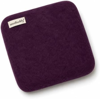 Woolbuddy Needle Felting Mat 6 x 6 x 1.5 Inch (Purple), Pure Wool Felt Pad by Woolbuddy