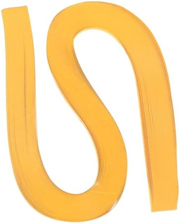 PATIKIL 120pcs Quilling Strips Paper 3/16"(5.2mm) 21"(54cm) Origami Paper Quilling Strip for Art DIY Hand Craft Christmas, Golden Gold by PATIKIL