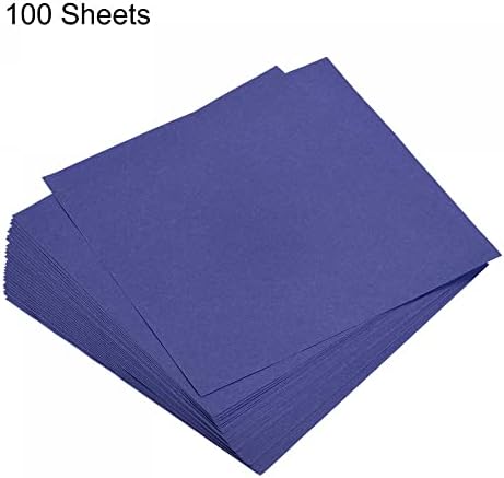 MECCANIXITY 100 Sheets Origami Paper Double Sided Navy Blue 6x6 Inch Square Sheet for Art Craft Project, Beginners, Gifts Decor - Image 3