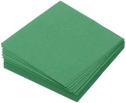 MECCANIXITY 100 Sheet Origami Paper Double Sided Emerald Green 2.5x2.5 Inch Square Sheet for Art Craft Project, Beginners, Gift Decoration by MECCANIXITY