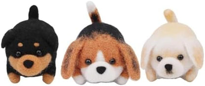 Needle Felting Kit, 3 Pcs Dog Animal Needle Felting Beginner Kits, Wool Felt Needle Felting Tools Foam Pad, Craft Party Supplies for Beginners Adult - Image 7
