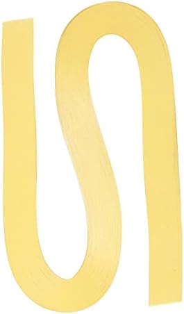 PATIKIL Quilling Strips Paper 120pcs 1/8"(3mm) 54cm Origami Paper Quilling Strip for Art DIY Hand Craft Christmas Light Yellow by PATIKIL