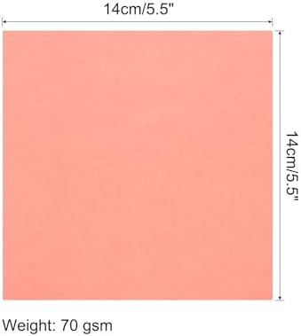 MECCANIXITY 25 Sheet Origami Paper Double Sided Phosphor 5.5x5.5 Inch Square Sheet for Art Craft Project, Beginners, Gifts Decor - Image 2