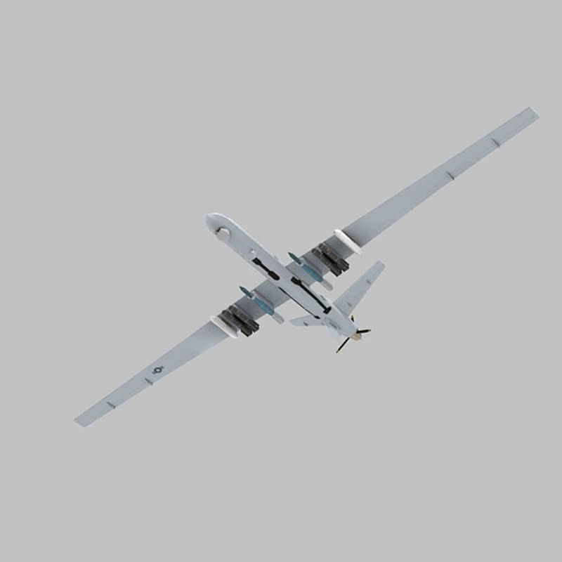 TECKEEN 1/32 Scale US MQ-9 Reaper UAV 3D Plane Model Paper Model Diecast Plane Model for Collection (Unassembled Kit) - Image 3
