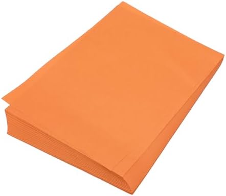 MECCANIXITY 100 Sheet Origami Paper Double Sided Orange Red 8.3 x 5.8 Inch Square Sheet for Art Craft Project, Beginners, Gifts Decor by MECCANIXITY