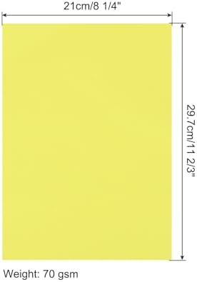 MECCANIXITY 100 Sheet Origami Paper Double Sided Dark Yellow 11.7 x 8.3 Inch Square Sheet for Art Craft Project, Beginners, Gifts Decor - Image 2