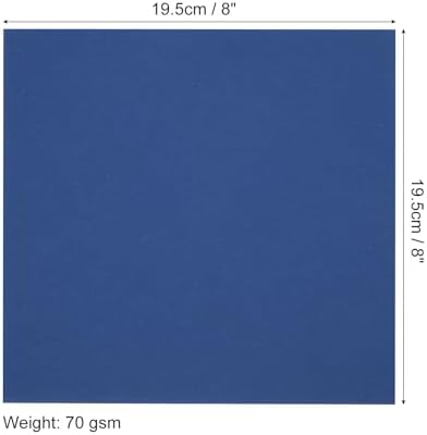 MECCANIXITY 50 Sheets Origami Paper Double Sided 8x8 Inch(20x20cm) Square Sheet for Art Craft Project, Beginners, Gifts Decor, Navy Blue - Image 2