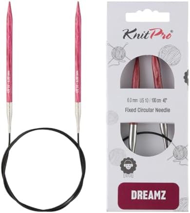 KnitPro Dreamz Fixed Circular Needles 40" (100cm) | US Size 10 (6mm) by KnitPro