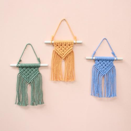 BUFANTL DIY Macrame Kit for Adults Beginners, 77 PCS Macrame Supplies with 9 Projects, 6 Colors Macrame Cord & Full Craft Materials, Great Gift Idea for Craft Lovers - Image 7