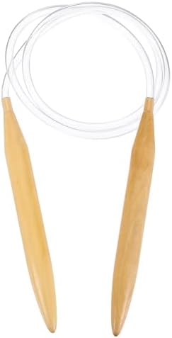 HARFINGTON US Size 19(15mm) Circular Knitting Needles 40 Inch / 100cm Round Wooden Needle for Handmade Projects DIY Knitting Blankets Socks Hats Sweaters by HARFINGTON