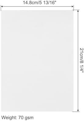 MECCANIXITY 100 Sheet Origami Paper Double Sided White 8.3 x 5.8 Inch Square Sheet for Art Craft Project, Beginners, Gifts Decor - Image 2