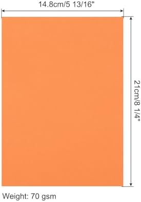 MECCANIXITY 100 Sheet Origami Paper Double Sided Orange Red 8.3 x 5.8 Inch Square Sheet for Art Craft Project, Beginners, Gifts Decor - Image 2