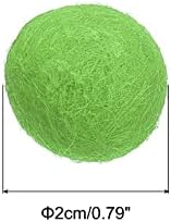 PATIKIL Wool Felt Balls Beads Wool Felting Pom 2cm 20mm Green for Home Decor DIY Crafts Handcrafts Project Pack of 20 - Image 2