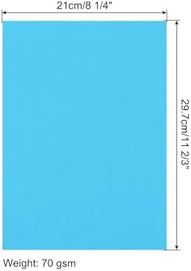 MECCANIXITY 100 Sheet Origami Paper Double Sided Lake Blue 11.7 x 8.3 Inch Square Sheet for Art Craft Project, Beginners, Gifts Decor - Image 2