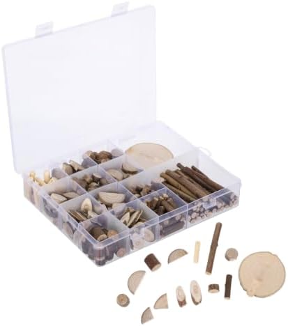 HOODANCOS 1 Box Rustic Natural Wood Craft Kit with Birch Branches and Driftwood Pieces, Easy DIY Art Wood Sticks and Adults, for Arts and Crafts Projects and Dining Room Decoration by HOODANCOS