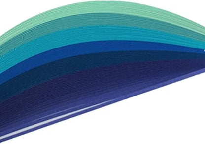 ODETOJOY Quilling Paper Gradient Quilling Strips 3mm Crafts Filigrana Paper 1/8inch Rainbow Color 120pcs Length 21inch (7colors Set) - Image 5
