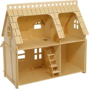 CUTEROOM 3D Wooden Puzzle House with 34 pcs Furnitures - Image 3