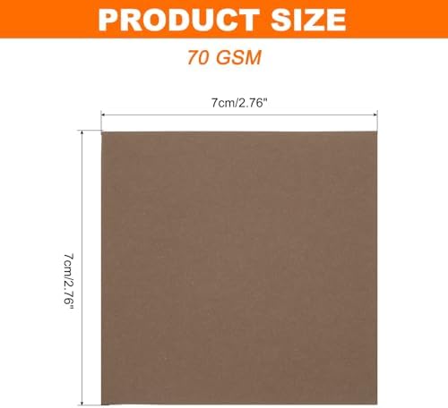 MECCANIXITY 75 Sheet Origami Paper Double Sided 3x3" Coffee Color - Image 2