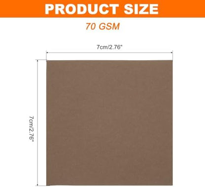 MECCANIXITY 75 Sheet Origami Paper Double Sided 3x3" Coffee Color - Image 2