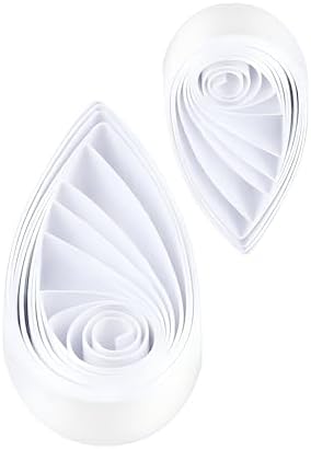 ODETOJOY White Quilling Paper Strips 7mm Crafts 1/4" Off White Cream Paper Quilling Set for Beginners Card Making Scrapbooking-120pcs, 54cm (White) by ODETOJOY