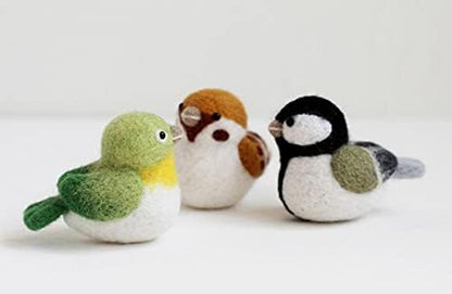 WellieSTR 3 Stlye Wool Felt Bird - Animal Needle Felting Kit for Beginners Roving, Red, 1, (1) - Image 2
