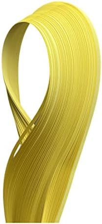 ODETOJOY 360pc Quilling Paper Strips Yellow 3mm 5mm 10mm Quill Strip Sunflower Rolled Paper Filigree Strip Daffodil Curled Scroll Coil Paper Strip Canary-21inch (3mm/5mm/10mm) - Image 2