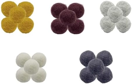 Muimurex 50Pcs Wool Felt Balls 2.0cm for DIY Crafts & Decor(5 Colors) - Image 3