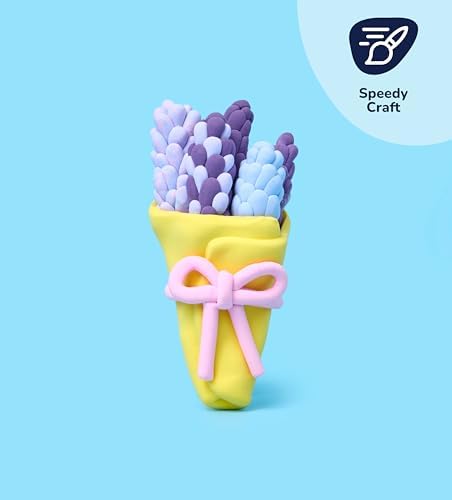 Pott’d Foam Dough Collectibles Air Dry Clay Kit for Adults, DIY Crafts Includes Clay Tools, Colourful Foam Clay, Guides for Mini Food Characters, Plant Projects and Date Night Creations - Image 2