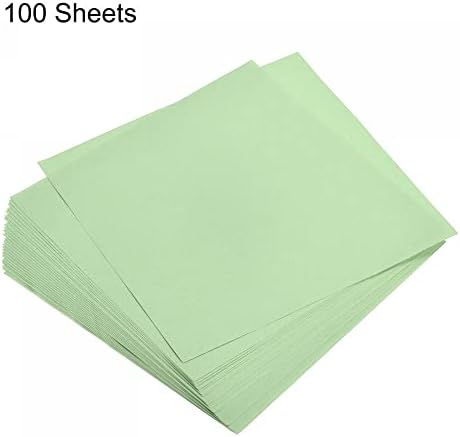 MECCANIXITY 100 Sheets Origami Paper Double Sided Light Green 6x6 Inch Square Sheet for Art Craft Project, Beginners, Gifts Decor - Image 3