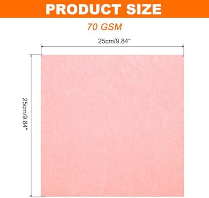 MECCANIXITY 75 Sheet Origami Paper Double Sided 10x10" Fluorescent Pink - Image 2
