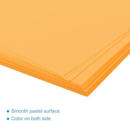 MECCANIXITY 50 Sheet Origami Paper Double Sided Fluorescent Orange 2.5x2.5 Inch Square Sheet for Art Craft Project, Beginners, Gift Decoration - Image 4