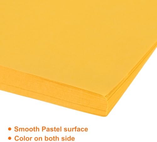 MECCANIXITY 75 Sheet Origami Paper Double Sided 10x10" Golden Yellow - Image 4
