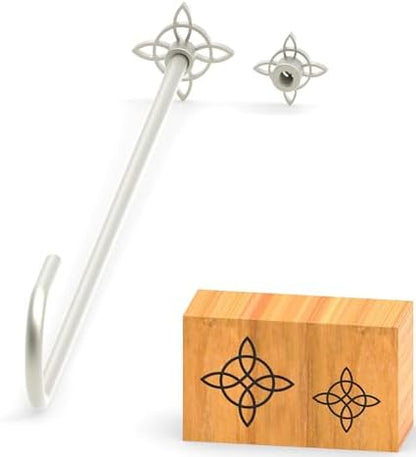 Branding Iron for Wood, Leather Branding Stamp 2Pcs Set (012#) by PKPKAUT