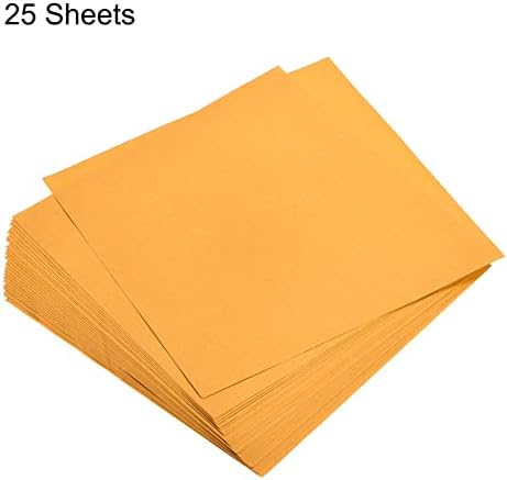 MECCANIXITY 25 Sheets Origami Paper Double Sided Fluorescent Orange 6x6 Inch Square Sheet for Art Craft Project, Beginners, Gifts Decor - Image 3