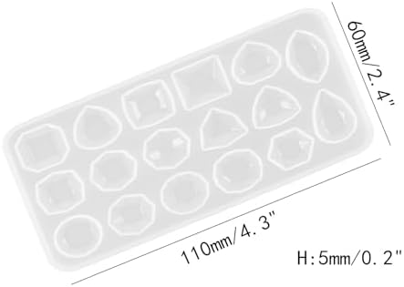 Faceted Gemstone Mold Resin Jewelry Molds Silicone Molds for Resin - Image 2