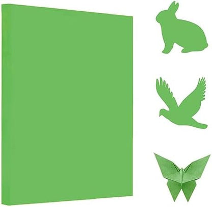 A4 Origami Paper Green 100 Sheets, 8.27×11.7 inch Double Sided Color Easy Fold Big Origami Paper A4 Colored Copy Papers Thin 70gsm for Beginners, DIY handwork Art and Craft Projects (210 x 297 mm) by Pyrisuu