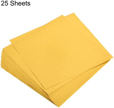 MECCANIXITY 25 Sheets Origami Paper Double Sided Gold 6x6 Inch Square Sheet for Art Craft Project, Beginners, Gifts Decor - Image 3