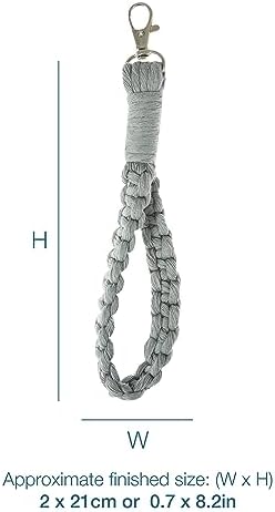Trimits Make Your Own Macrame Kit, 21 x 2cm, Keyring - Image 6