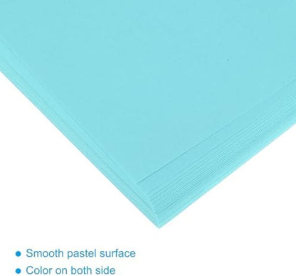 MECCANIXITY 50 Sheet Origami Paper Double Sided Light Blue 8.3 x 5.8 Inch Square Sheet for Art Craft Project, Beginners, Gifts Decor - Image 4