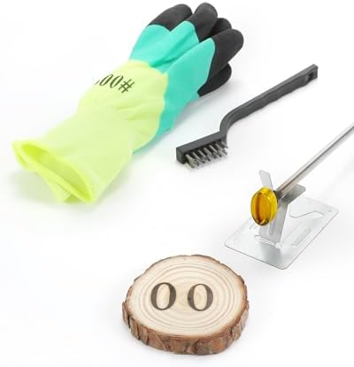 AIMOADO 1" Number 0 Branding Iron for Wood, Hats, Steak, Leather by AIMOADO