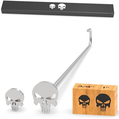 Branding Iron for Wood, Leather Branding Stamp 2Pcs Set (138#) by PKPKAUT