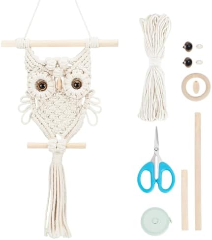 ORIGACH DIY Macrame Owl Wall Hanging Tapestry Kit with Video Tutorial by ORIGACH