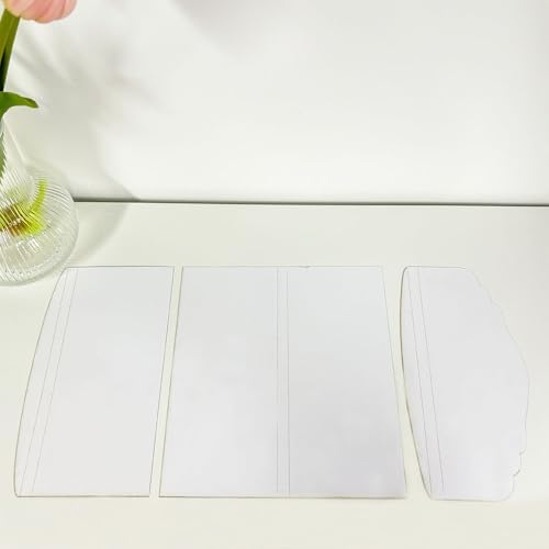 Junk Journal Waterfall Trifold Folio Template, Junk Journal Stencils Kit, DIY Junk Journal Paper, Blank Scrapbooking Thin Cardstock, Blank Journal Stencils for Hand Drawing - Image 2