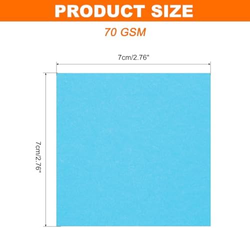 MECCANIXITY 75 Sheet Origami Paper Double Sided 3x3" Sky Blue - Image 2