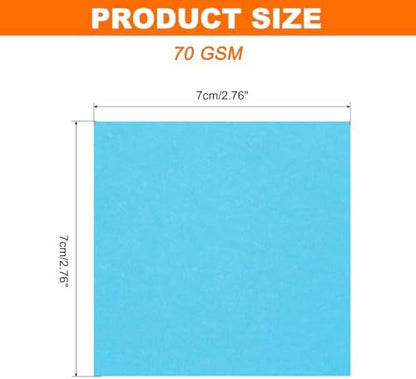 MECCANIXITY 75 Sheet Origami Paper Double Sided 3x3" Sky Blue - Image 2