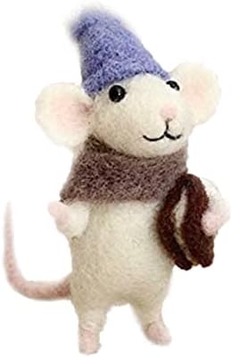 KUYYFDS Needle Felting Kit, Mice Needle Felting Starter Kit Unfinished Wool Felt Mouse Craft Kit for Beginner DIY Craft by Unknown