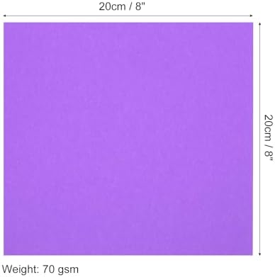 MECCANIXITY 100 Sheets Origami Paper Double Sided 8x8 Inch(20x20cm) Square Sheet for Art Craft Project, Beginners, Gifts Decor, Deep Purple - Image 2