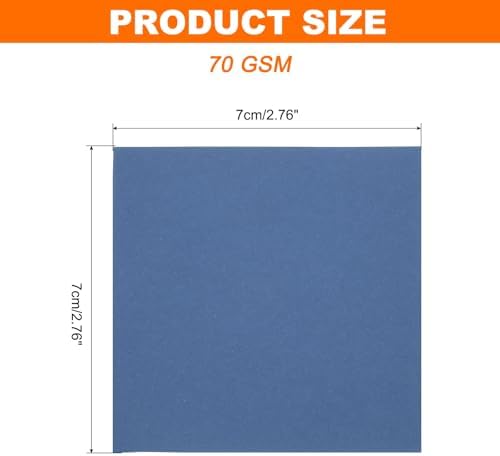 MECCANIXITY 75 Sheet Origami Paper Double Sided 3x3" Dark Blue - Image 2